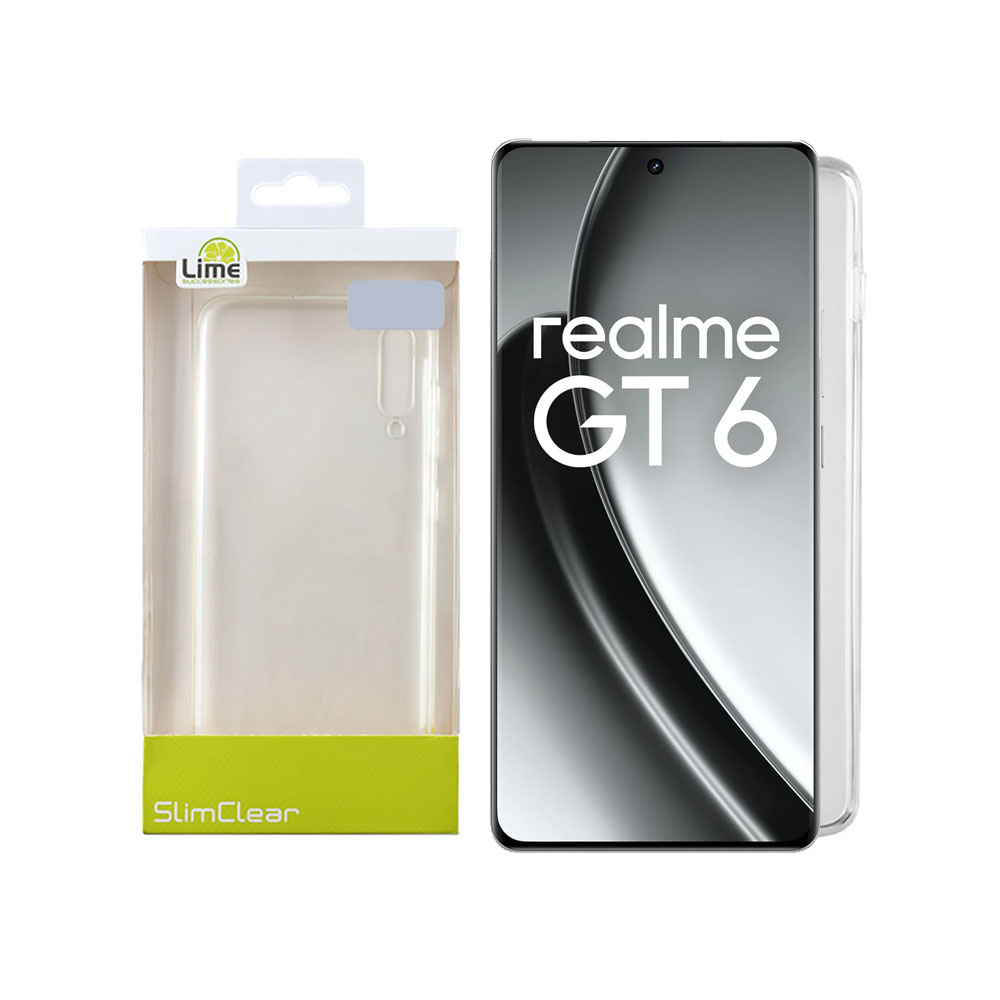 LIME CASE REALME GT 6/6T 5G 6.78" SLIMCLEAR TPU FULL CAMERA PROTECTION TRANSPARENT